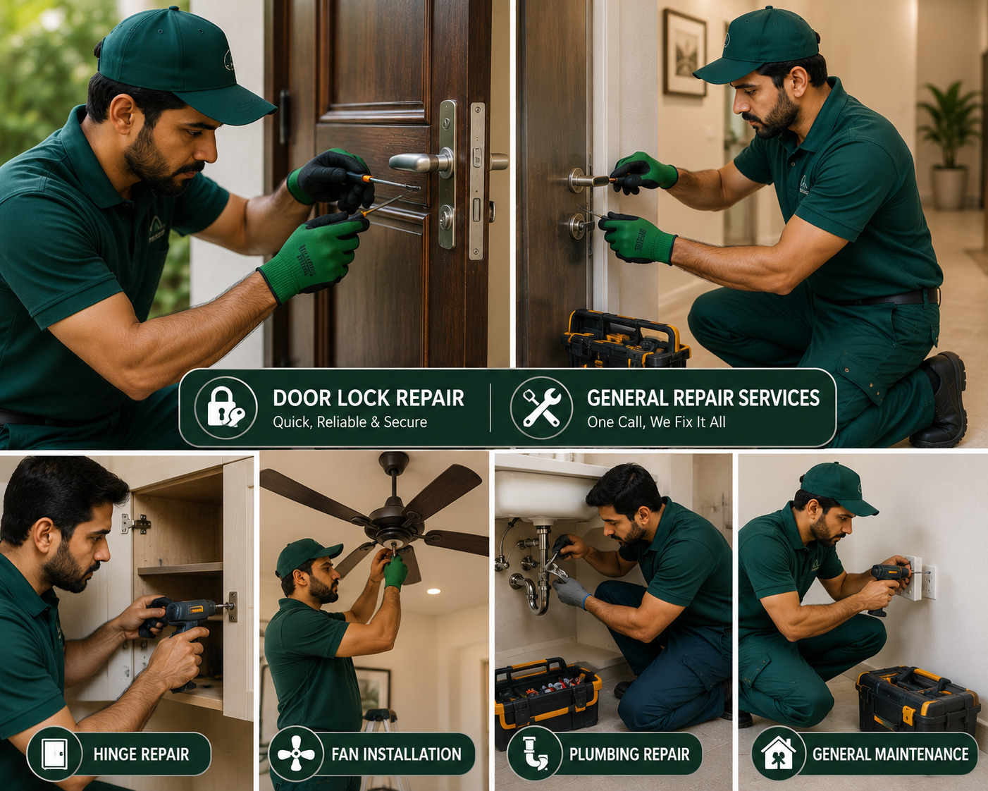 Door lock repair & General Repair Services